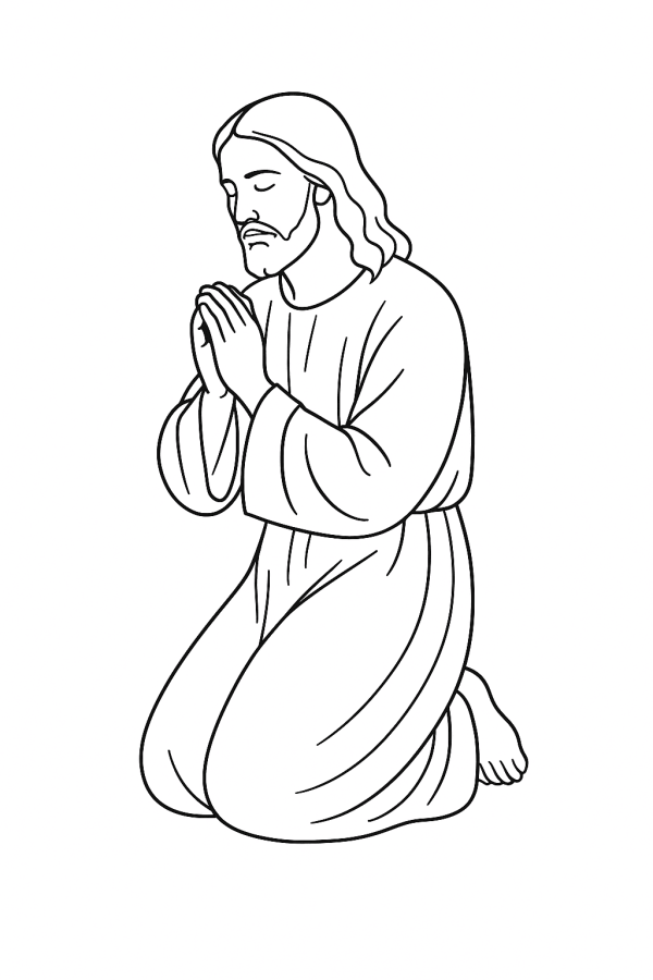 Jesus em Prece: Momento de Paz