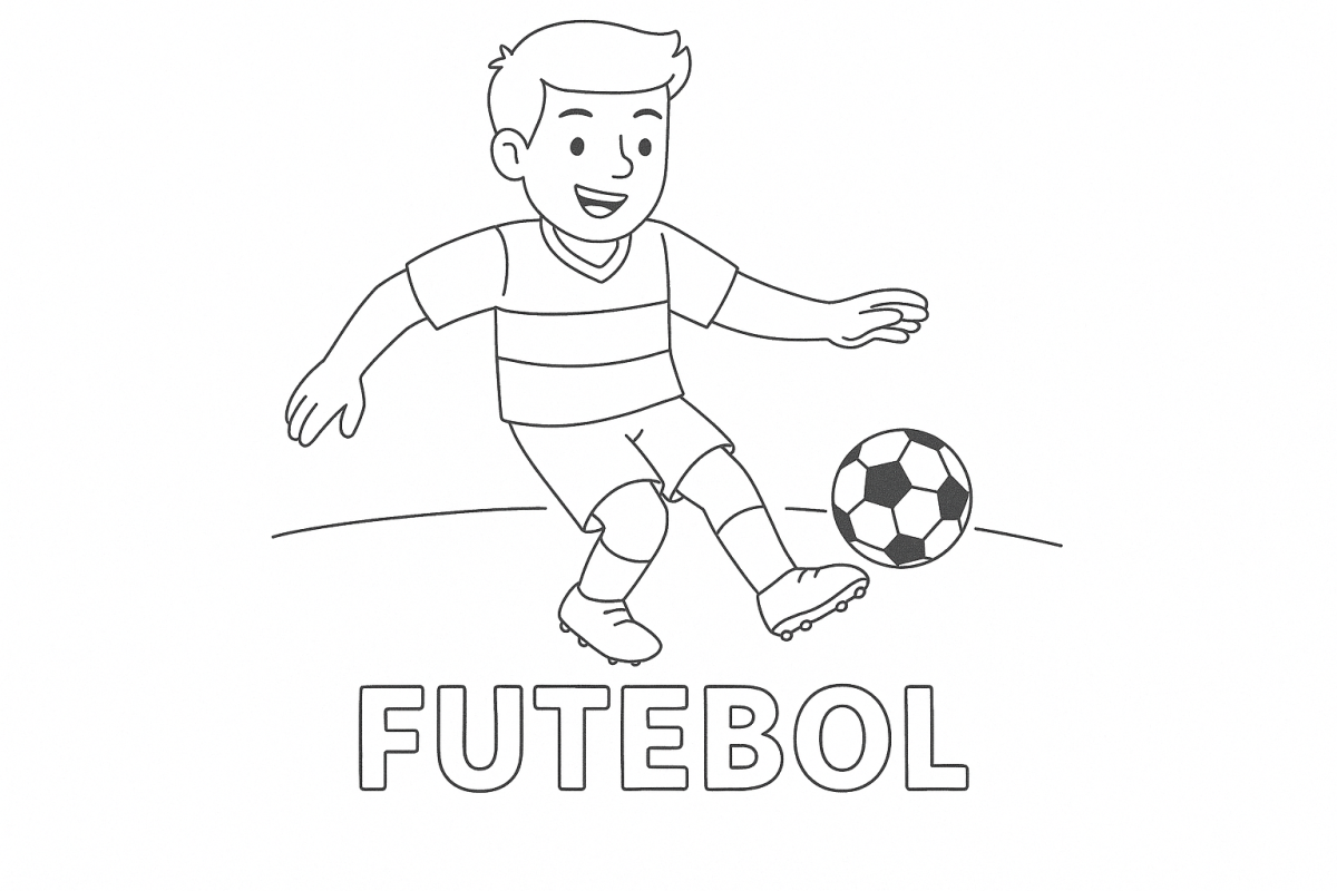 Jogador de Futebol em Ação