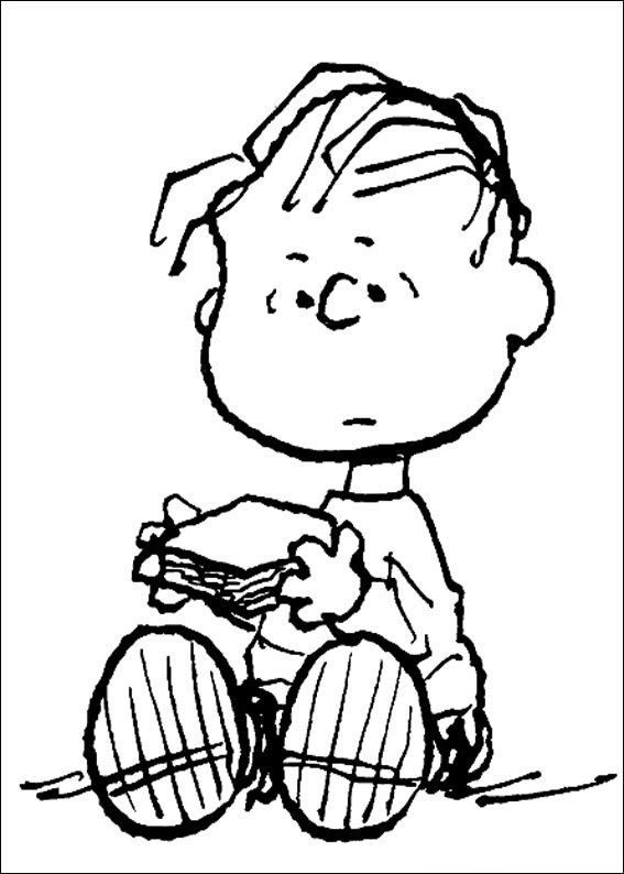 Linus van Pelt com seu Tradicional Cobertor