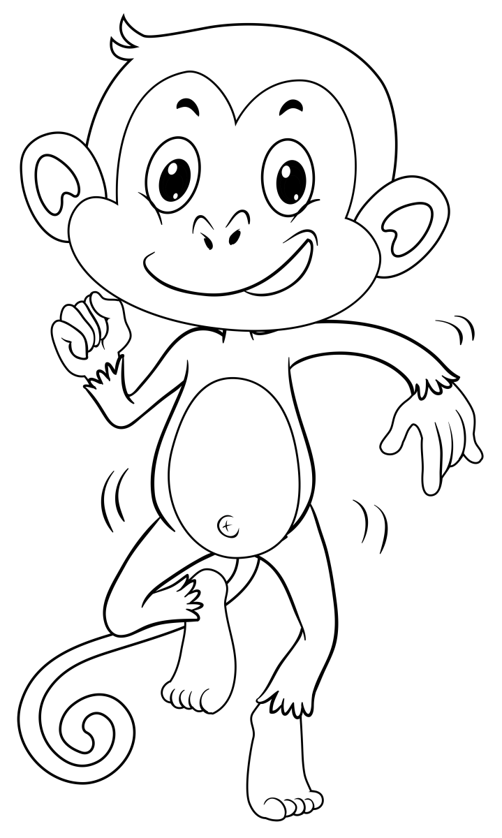 Macaco Alegre Pronto para Dançar