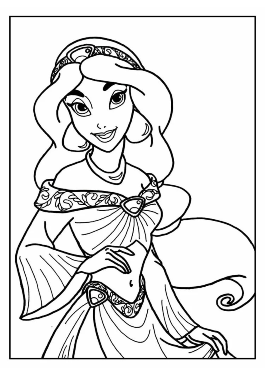 A Magia de Jasmine para Colorir