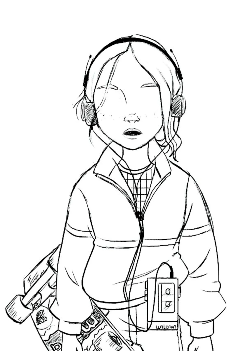 Max de fones de ouvido com walkie-talkie para colorir