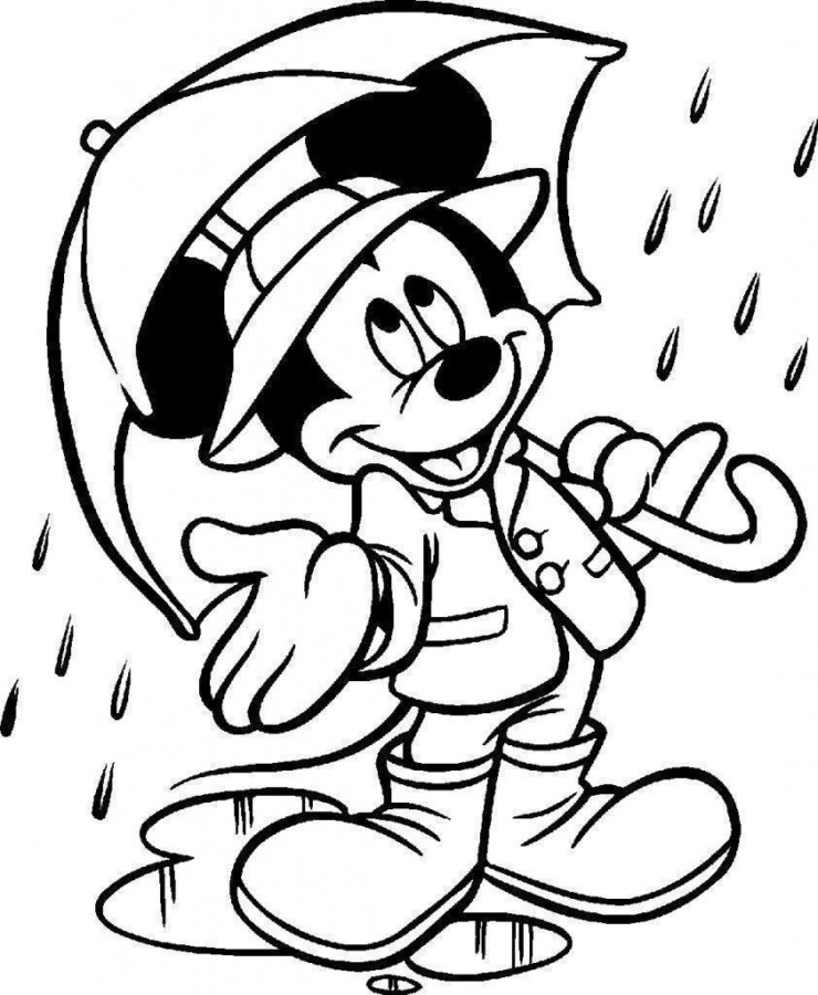 Mickey em um Dia Chuvoso Encantado
