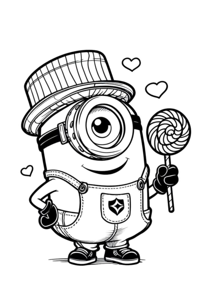 Minion Estiloso com Doce
