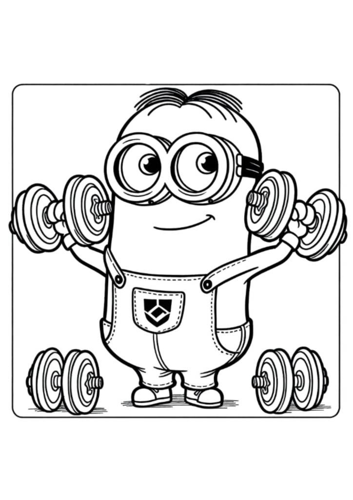 Minion Musculoso em Ação