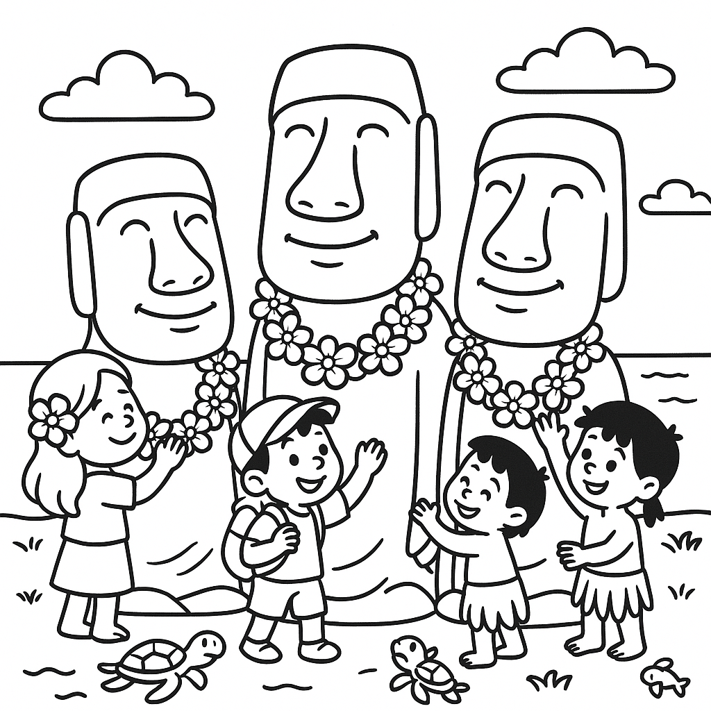 Moai Mágico: Aventura na Ilha de Páscoa