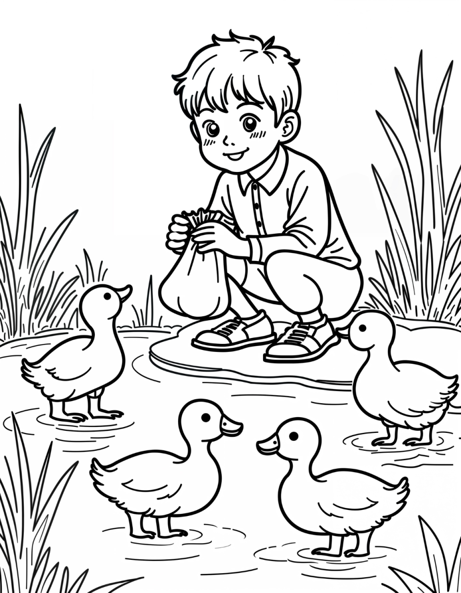 Momento Fofo com Patinhos no Lago