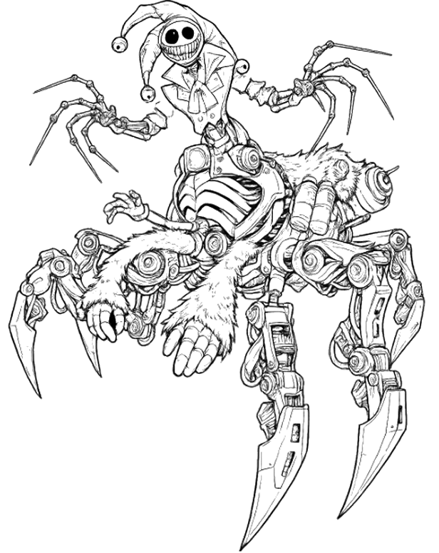 Mommy Long Legs em forma de aranha para colorir