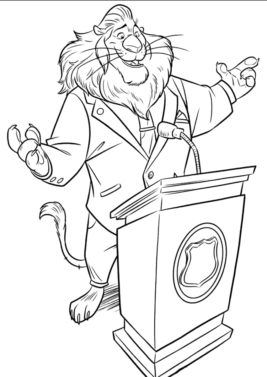 Mr. Big, o chefão musaranho para colorir