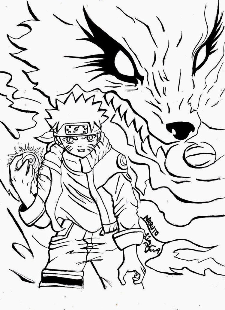 Naruto e Kurama: Energia e Fúria