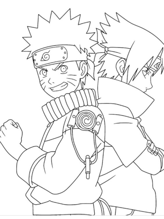 Naruto e Sasuke Prontos para a Aventura