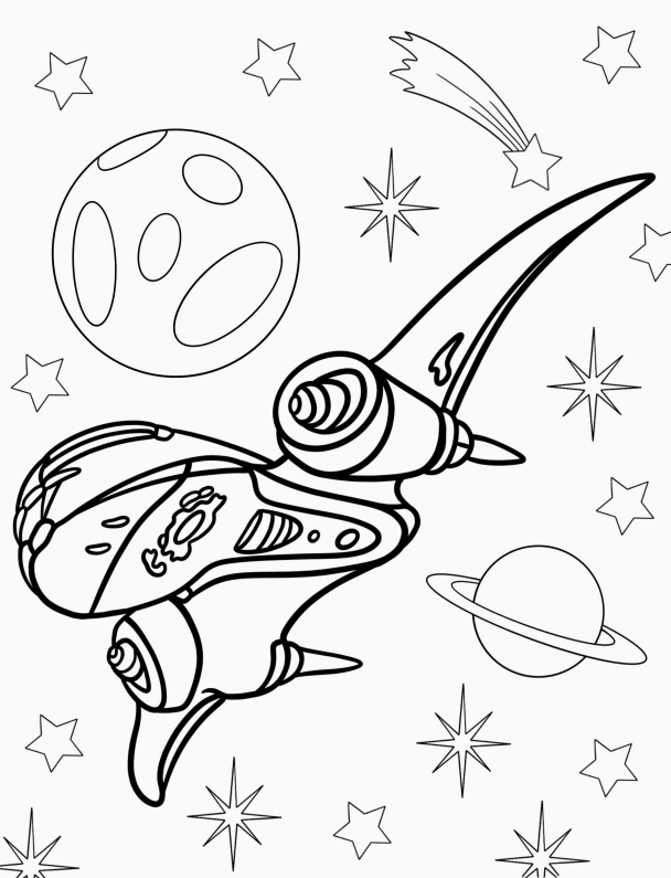 Nave Espacial Intergaláctica em Aventura Cósmica