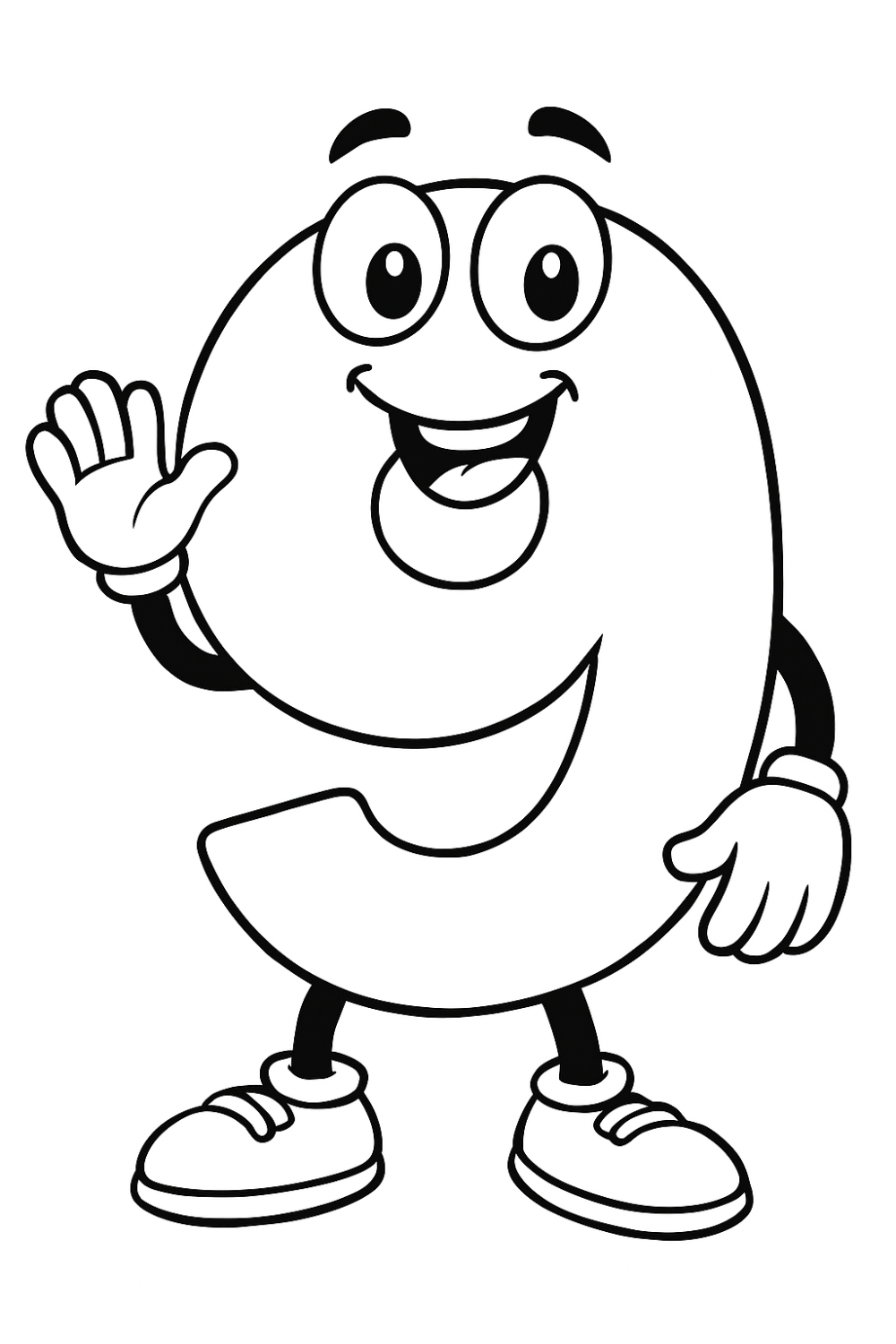 Número 9 para Colorir