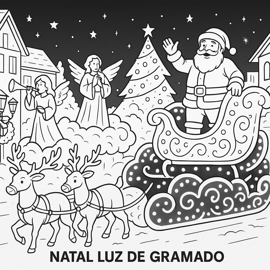 Papai Noel Brilha no Natal Luz de Gramado