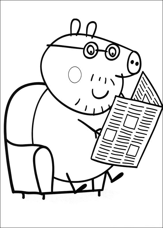 Papai Pig e a Leitura Matinal