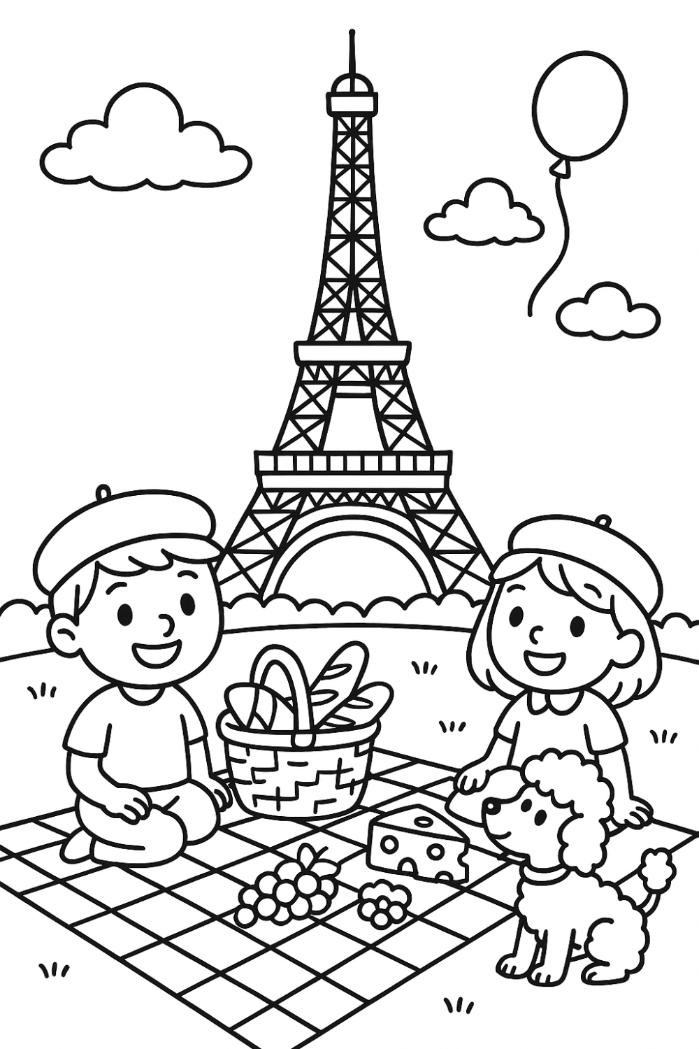 Piquenique Encantador na Torre Eiffel