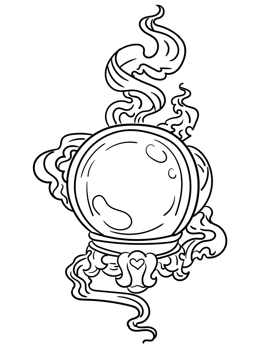 Poção mágica no vidrinho enfeitado para colorir