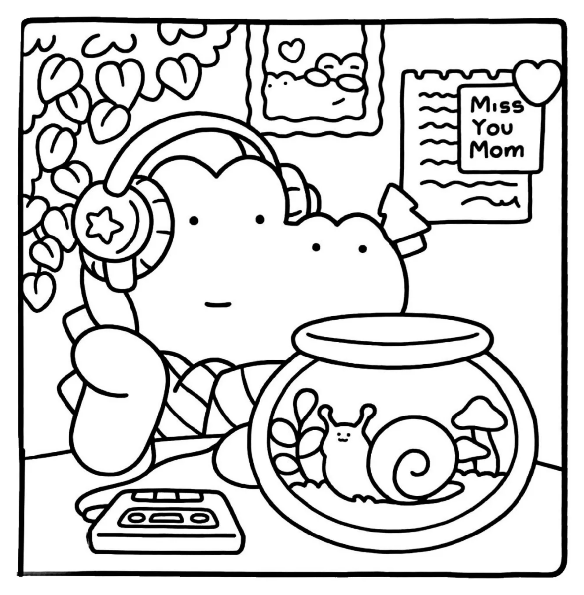 Ratinho na mesa com pilha de biscoitos para colorir