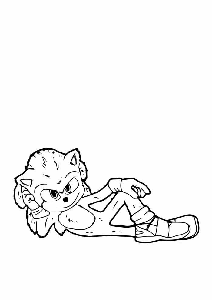 Relaxe com Sonic: Pronto para Colorir!
