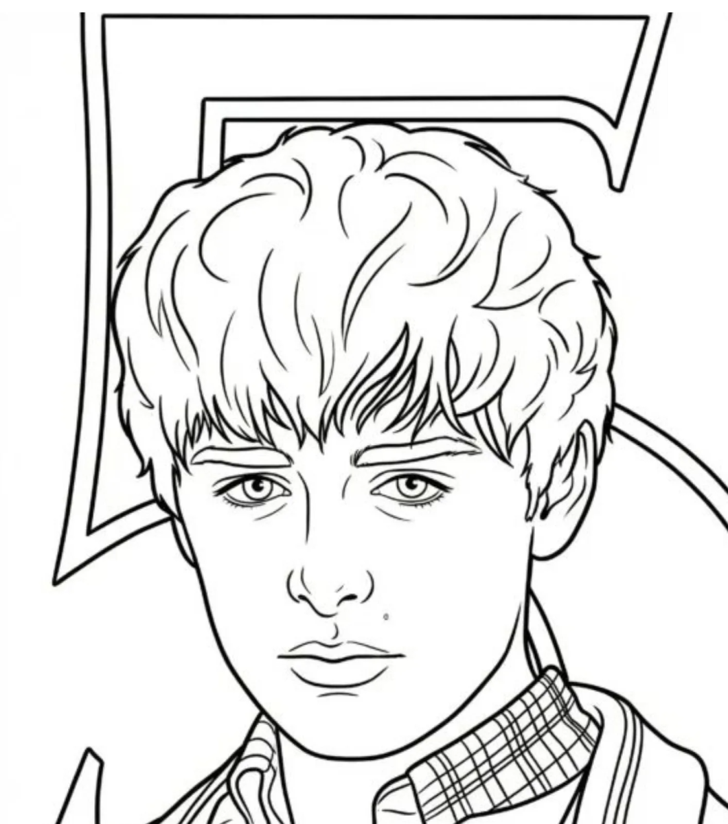 Retrato de Will Byers para colorir