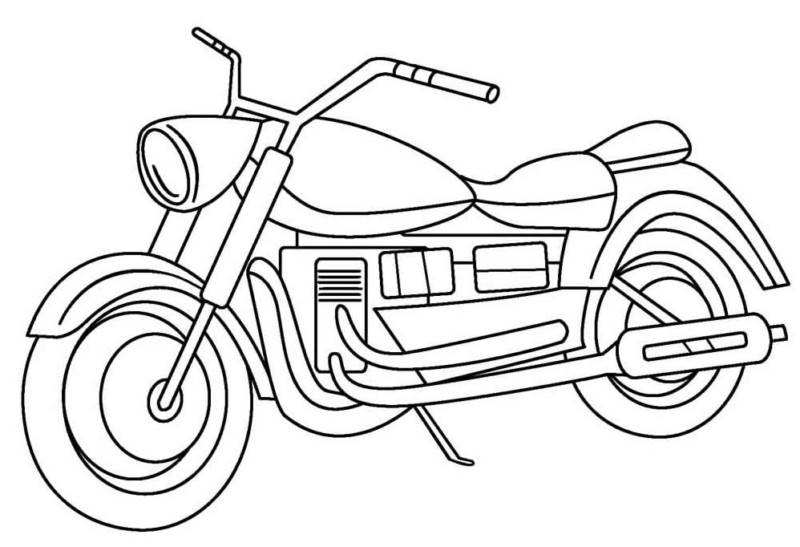 Rev Up the Creativity: Color a Classic Motorcycle