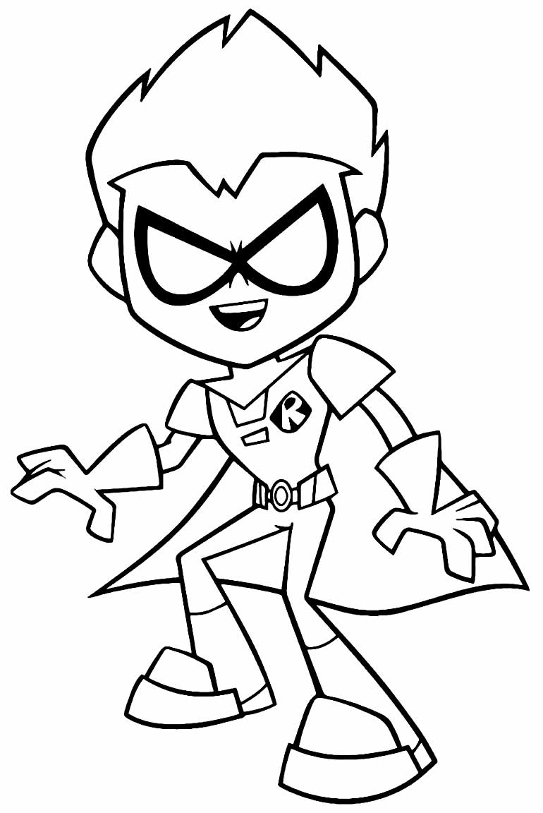 Robin em Ação: Pronto para Pintar