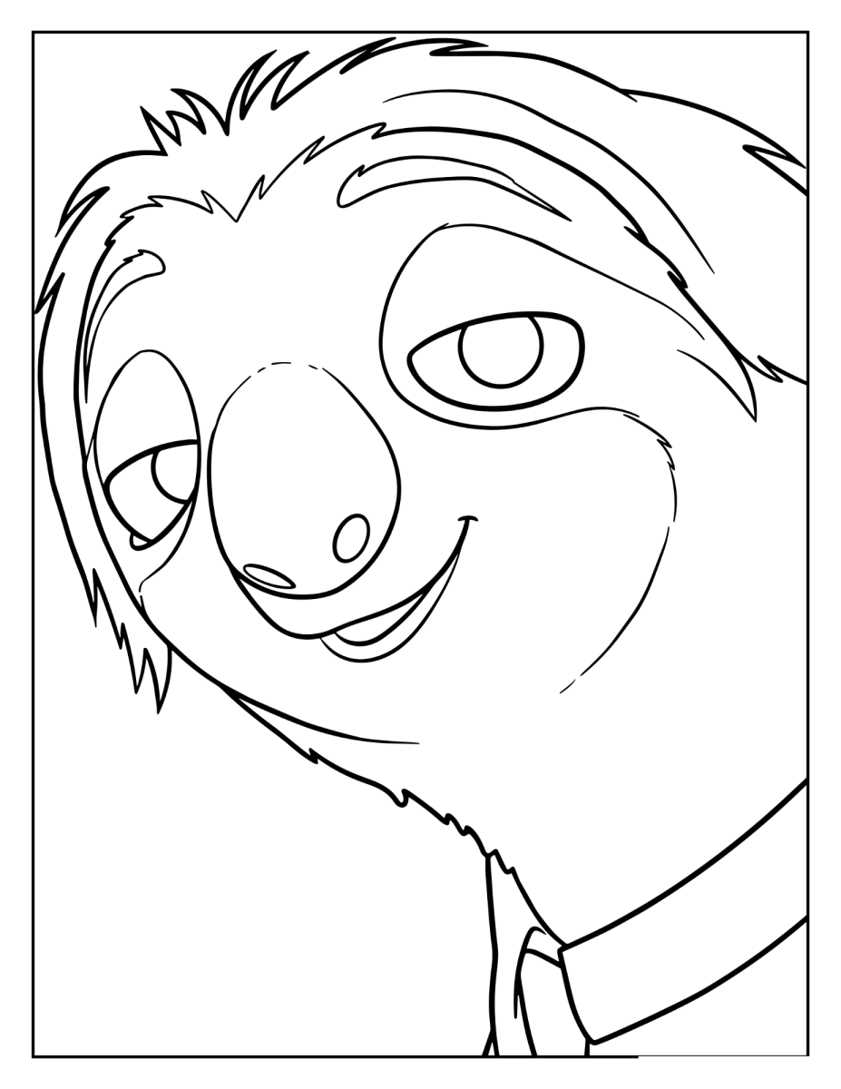 Rosto do Flash sorrindo para colorir