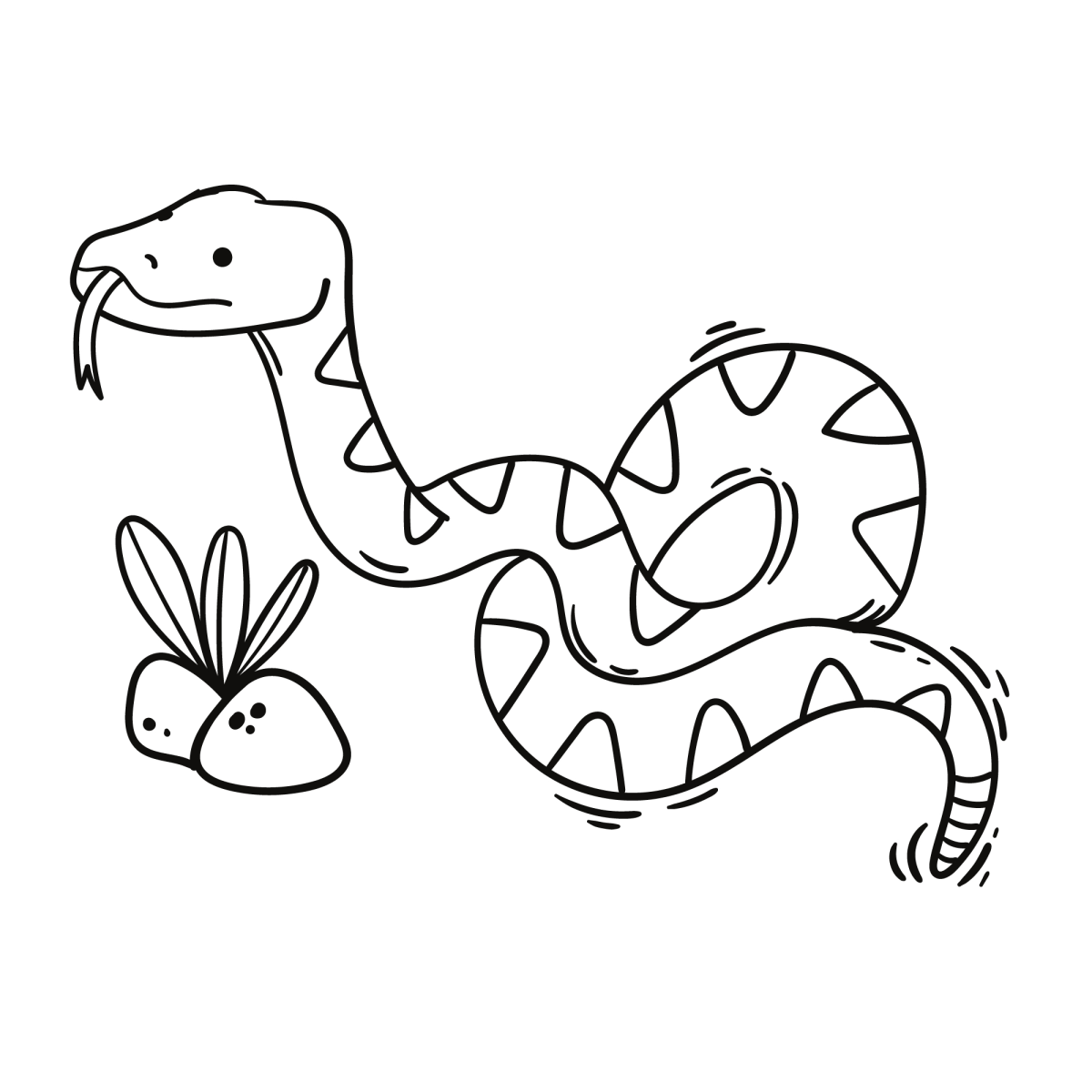 Serpente Sereno no Jardim