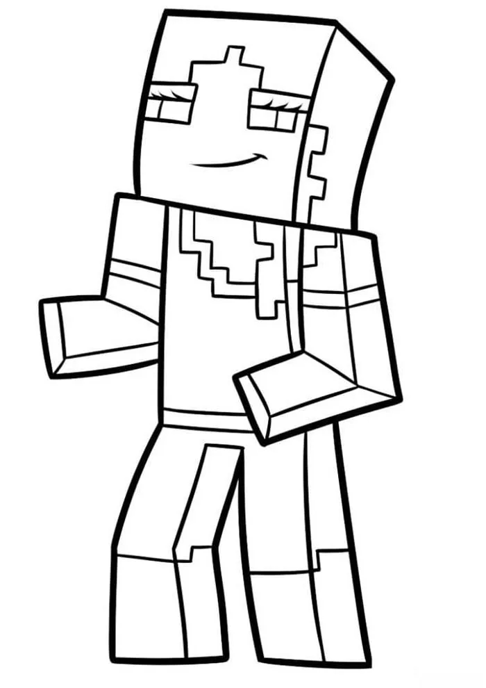 Steve correndo para colorir