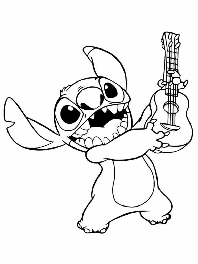 Stitch Rock Star Coloring Adventure