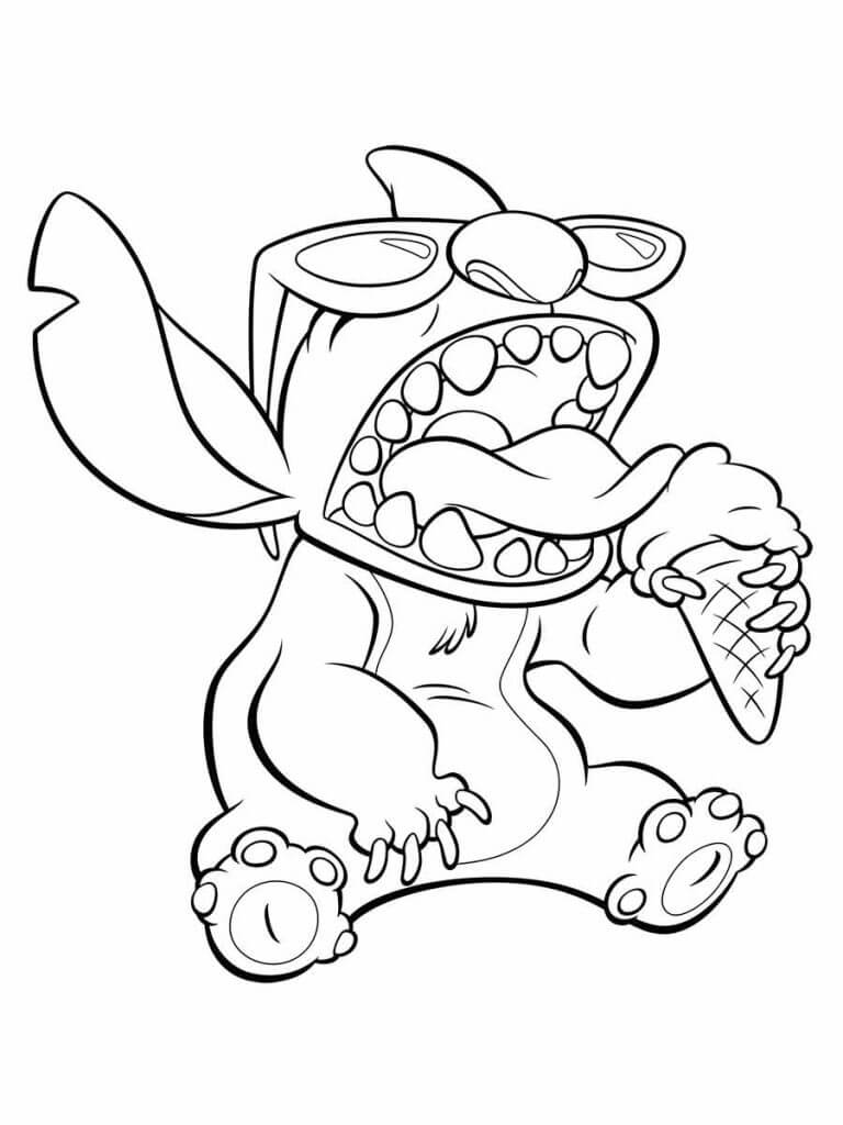 Stitch se Delicia com Sorvete