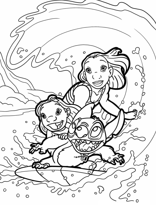 Surfando com Lilo e Stitch