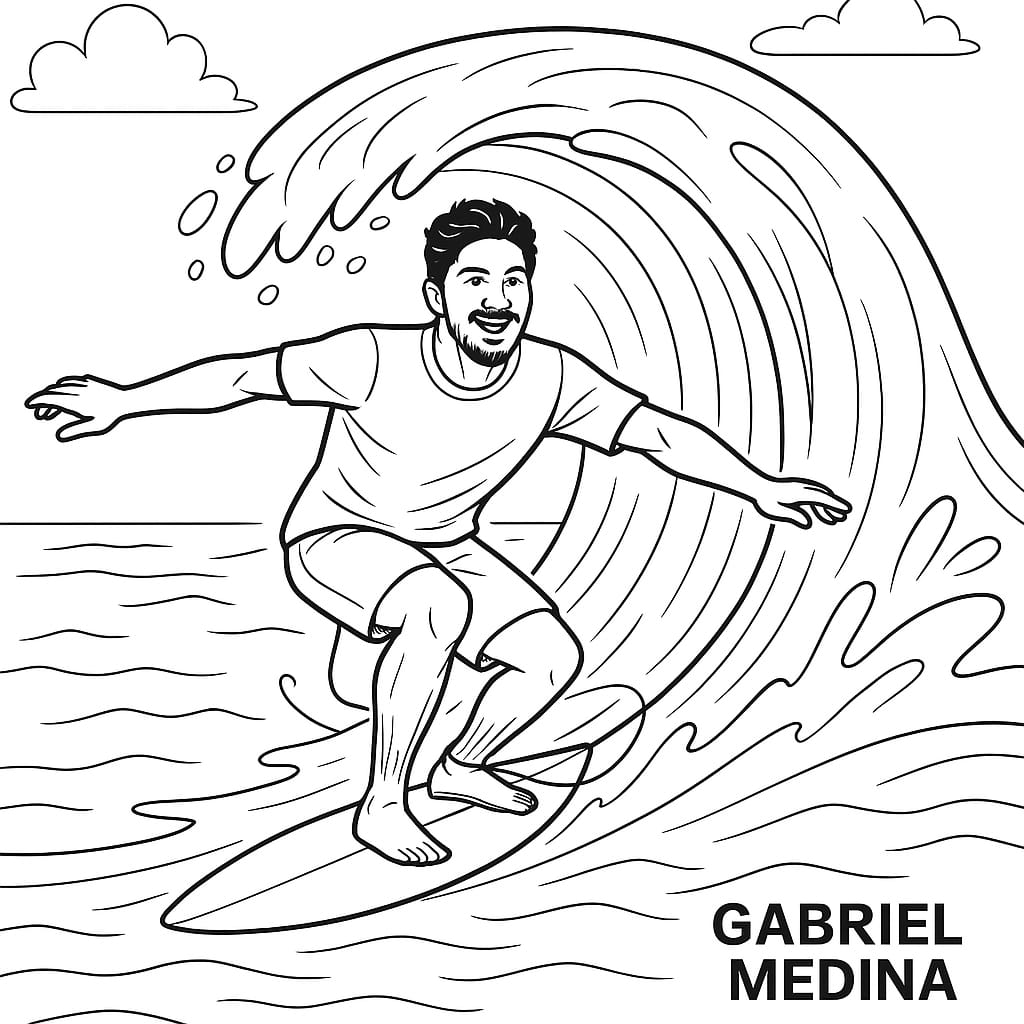Surfando com Gabriel Medina
