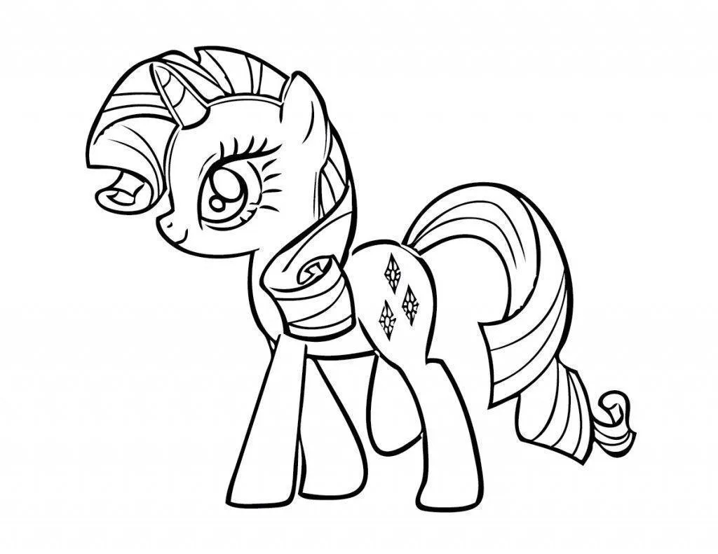 Sweetie Belle sentada para colorir