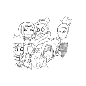 A Alegria dos Jovens Ninjas de Naruto