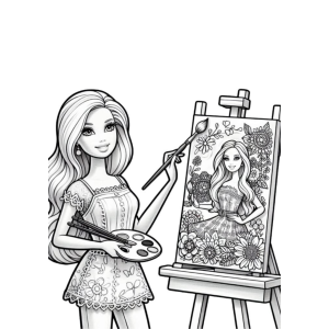 A Arte Vibrante da Barbie
