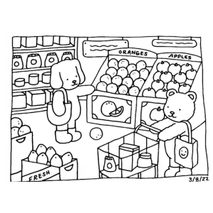 A Aventura de Compras dos Amigos Animais