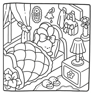 A Calm Night in Hello Kitty's Room