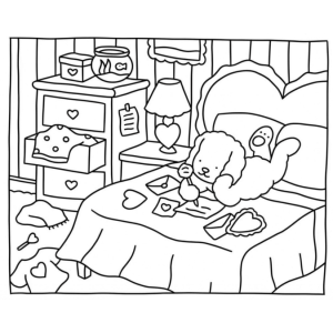 A Criatividade de Cinnamoroll no Quarto Encantado