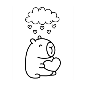 Adorável Urso com Corações
