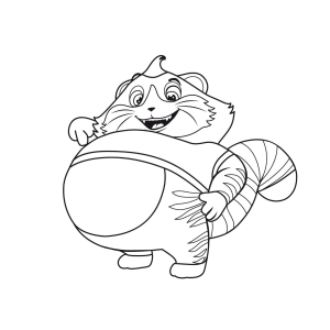 Alegre Personagem para Colorir do 44 Gatos