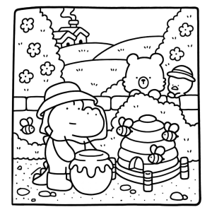 Amigos visitando o aquário com golfinho para colorir