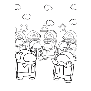Among Us Meets Squid Game: A Colorful Crossover