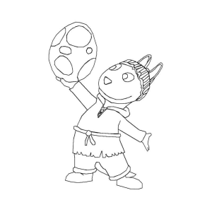 Animada Aventura com Personagem Desconhecido