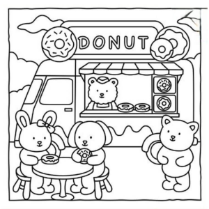 Animais Fofos em Aventura de Donuts