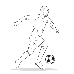 Arte de Futebol: O Jogador em Movimento