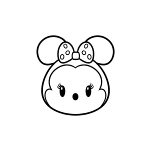 Encantadora Arte de Minnie em Estilo Kawaii