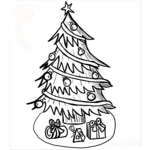 Árvore de Natal para Colorir