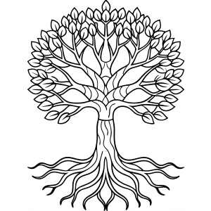 Árvore de Vida para Colorir