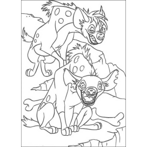 As hienas rindo para colorir